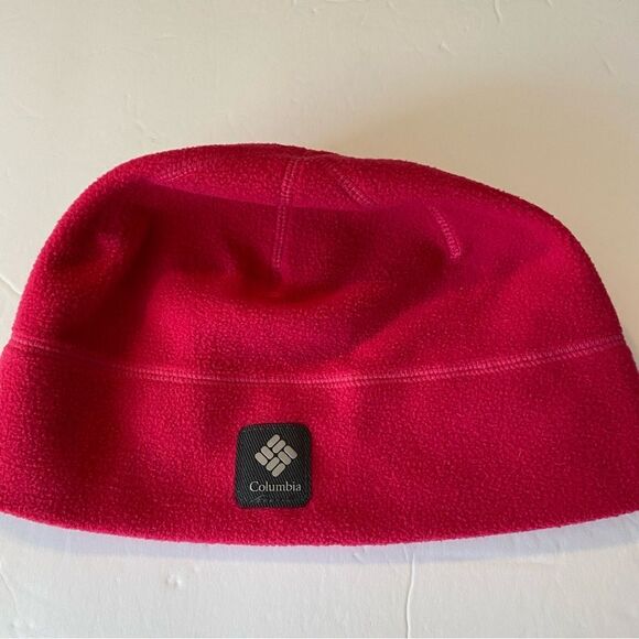 Columbia womans Thermarator omni heat hot pink fleece skull beanie hat OS - Picture 1 of 5